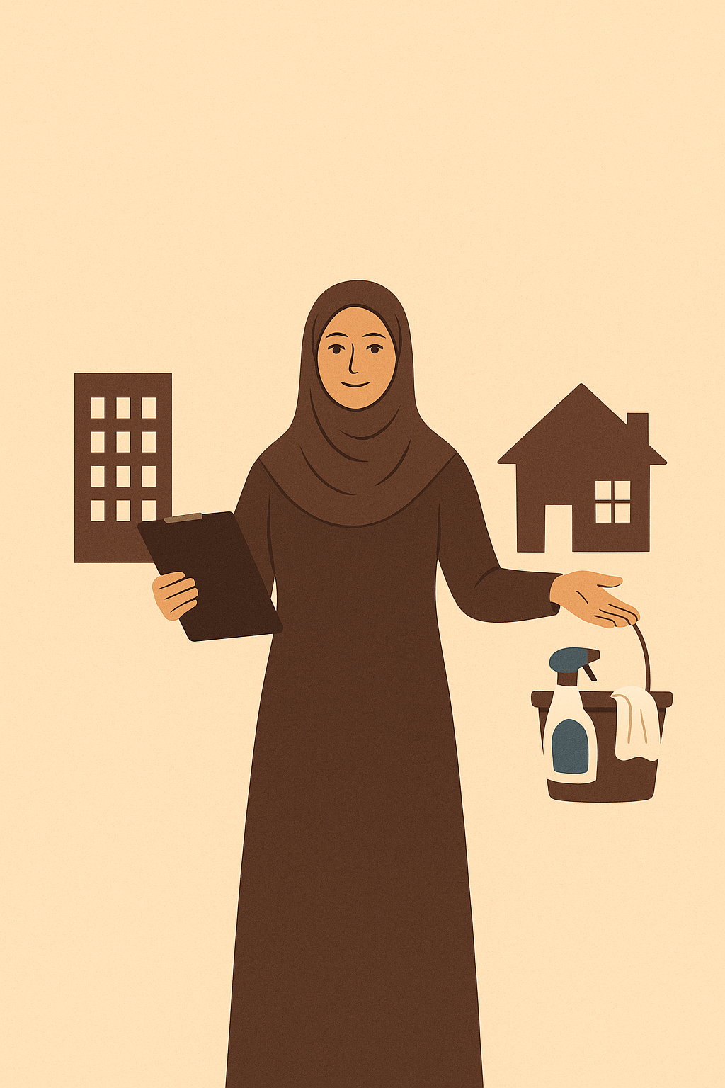 gambar ini diibaratkan keseimbangan peran perempuan antara karir, dan rumah tangga